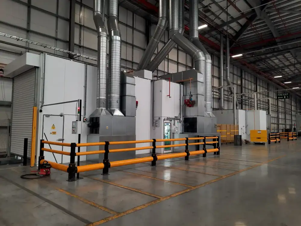 Home 1 Paint finishing equipment specialists at Unitech Machinery’s UK facility